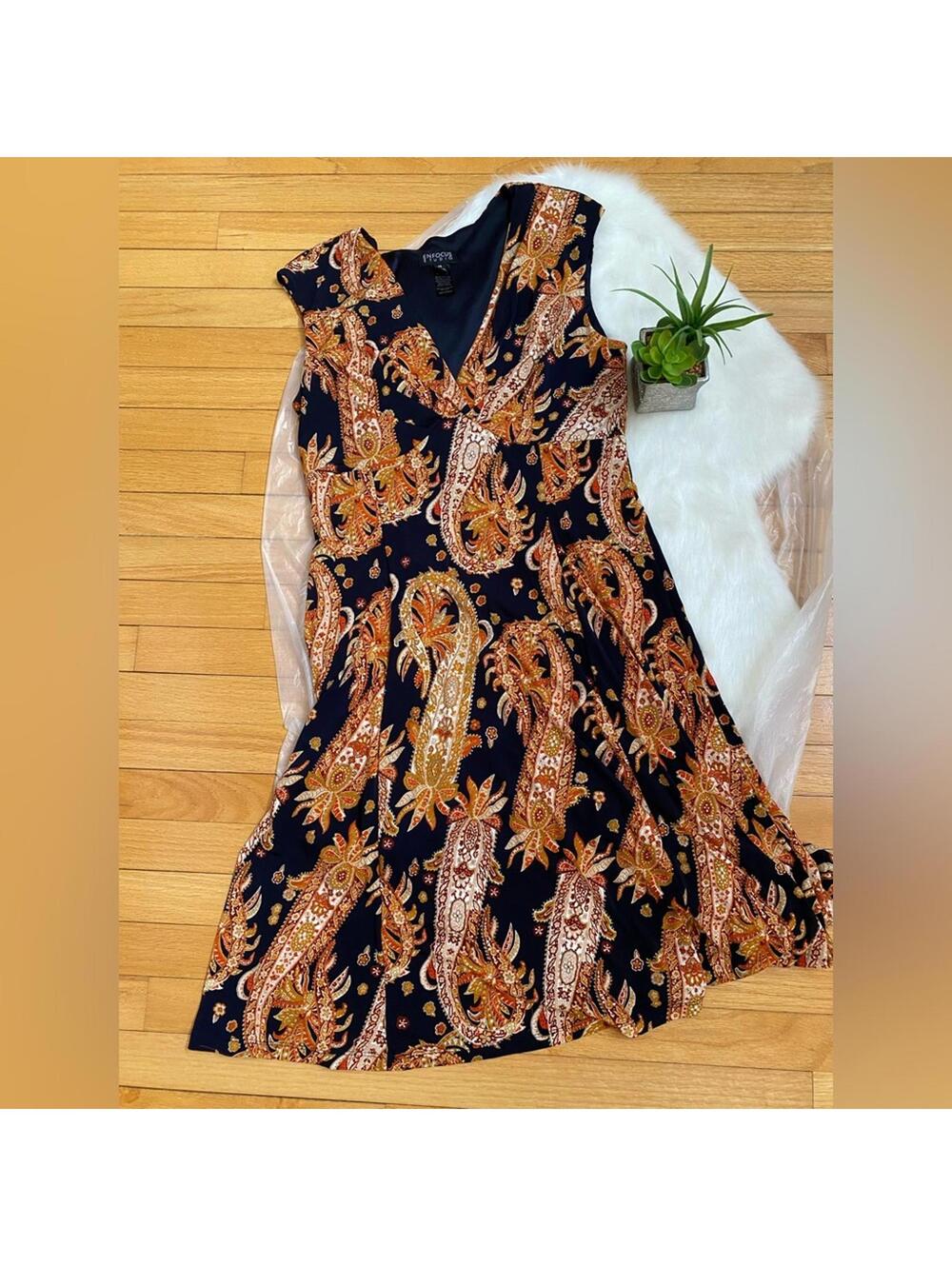 Enfocus Studio Women's Paisley Print Dress Size 14